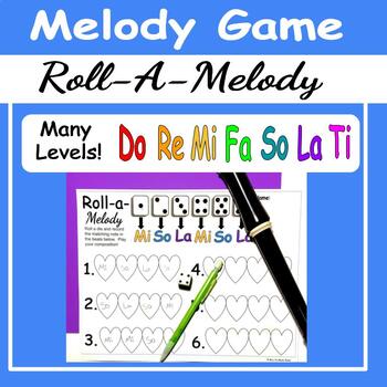 Preview of Melodic Composition Activity | Solfege Game | Early Years Music