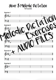 Year 8 Melodic Dictation Exercises + Audio Files