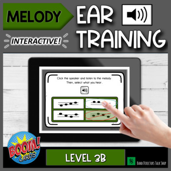 Preview of Melodic Ear Training Level 3B- Interactive Music Theory Boom Card Games