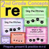 Melodic Slides for 2nd grade music - RE (do-RE-mi-sol) fro