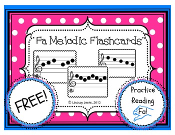Preview of Melodic Transition Flashcards: fa