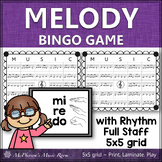 Music Bingo Game Solfege Do Re Mi with Rhythm for Elementa