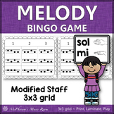 Music Bingo Game Solfege Sol Mi for Elementary Music {3x3 grid}