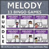 Music Bingo Games Solfege Melody Bundle for Elementary Music