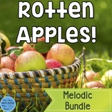 Melody Game and Manipulatives Bundle {Rotten Apples!}