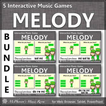 Preview of St. Patrick's Day Music | Solfege | Interactive Music Games {Dancing Leprechaun}