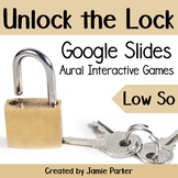Melody Games for Google Slides: Unlock the Lock (Low So Au