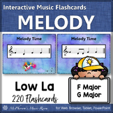 Solfege | Melody Flashcards Low La Interactive Music Flash Cards