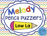 Melody Pencil Puzzlers {Low La}