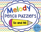 Melody Pencil Puzzlers {So and Mi}