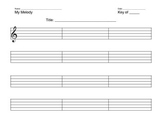 Melody Writing Blank Manuscript