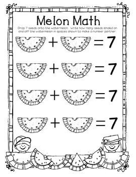 Melon Math by KindergartenRox | TPT