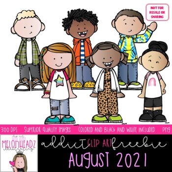Melonheadz Addicts clip art - August set 2021 - Mini - Melonheadz Clipart