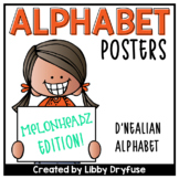 Melonheadz Alphabet Posters - D'Nealian