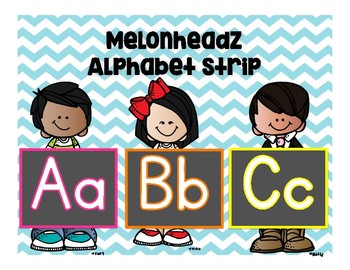 Preview of Melonheadz Alphabet Strip/ Word Wall