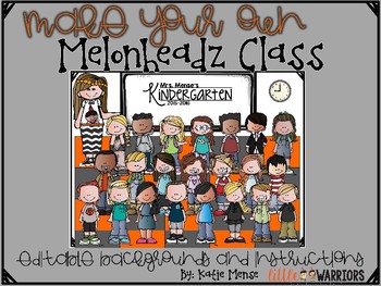 Preview of Melonheadz Class Templates Keepsake