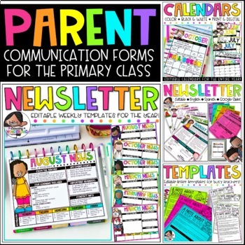 Preview of Parent Communication Bundle | Editable Forms | Back to School