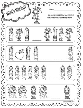 what s missing alphabet numbers and pattern worksheets by worksheetjunkie