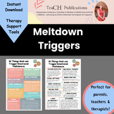 Meltdown Triggers - Emotional Support for Autism, Anxiety,