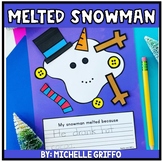 Melted Snowman Craft Bulletin Board Winter Activity Christ