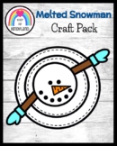 Melted Snowman Craft: Winter Activity for Kindergarten in 