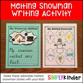 Melted Snowman Craft & Writing Activity