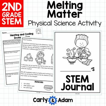 Melting Matter Reversible and Irreversible Changes 2nd Grade STEM Activity