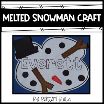 Preview of Melted Snowman Craft