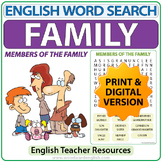 Members of the Family - English Word Search