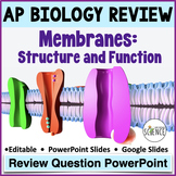 Membranes Advanced Placement AP Biology Review Questions