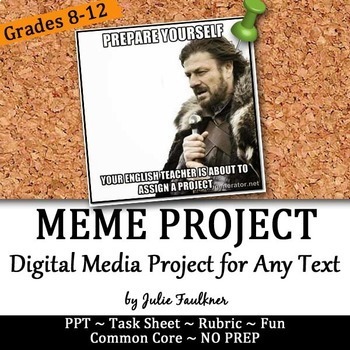 Preview of Meme Project for Any Text, Printable and Digital