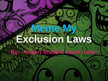 Preview of Meme my Exclusion Laws