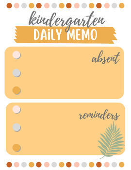 Preview of Memo Board