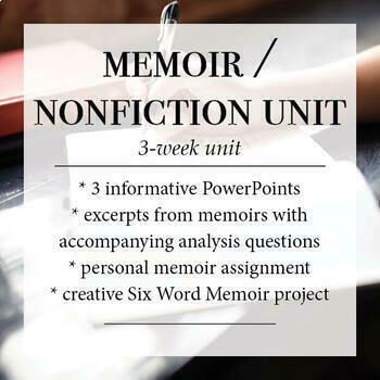 Preview of Complete Memoir/ Nonfiction Unit