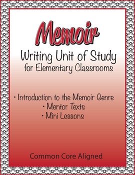 Preview of Memoir Writing Unit - Common Core Aligned