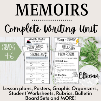 Preview of Memoir Writing Unit | Personal Recount | Personal Narrative | Lesson Plans