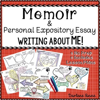 Preview of Memoir & Personal Expository Essay for Middle School ELA