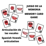 Memoria Cartas Vocales Spanish Vowels articulation