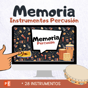 Preview of Memoria Instrumentos de Percusión - Juego Virtual - PowerPoint -Aula de Música