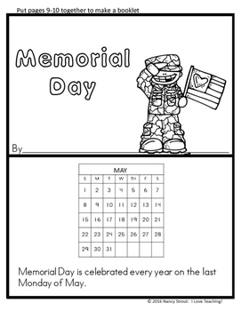 Memorial Day by Nancy Strout | TPT