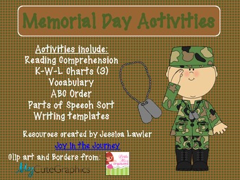Preview of Memorial Day Activities
