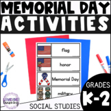 Memorial Day Activities for 1st & 2nd Grade - Includes Wor