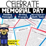 Memorial Day Activities Reading Comprehension Writing Math