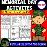Memorial Day Activities | Reading | Writing | Drawing | Co