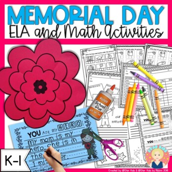 Preview of Memorial Day Activities and Craft for K-1