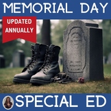 Memorial Day Activities for Special Education PRINT AND DIGITAL