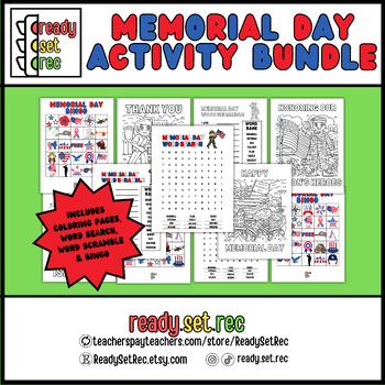 Preview of Memorial Day Activity Bundle