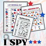 Memorial Day Activity Bundle : I Spy, Mazes, Coloring Page