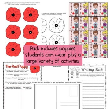 Memorial Day Activity Pack - Print and Go Primary by Rainbow Sky Creations