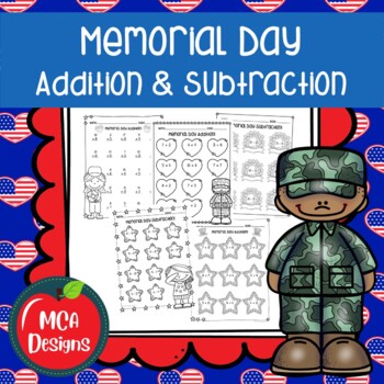 Preview of Memorial Day Addition and Subtraction
